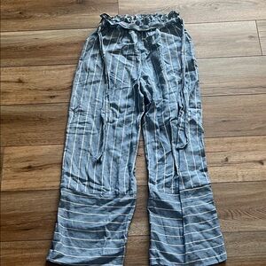 Vintage Havana Blue Striped Wide Leg Pants